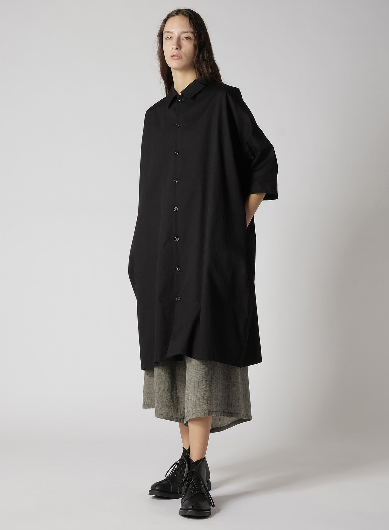 ワンピース 100/2 BROAD COTTON ASYMMETRY SHIRT 100/2 BROAD COTTON ASYMMETRY SHIRT(S White): Vintage 1.1