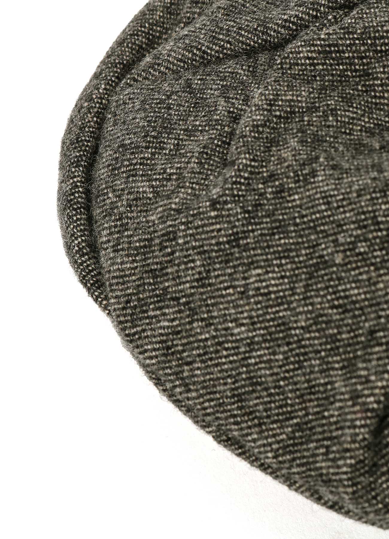 WOOL FLANNEL GATHERED BERET