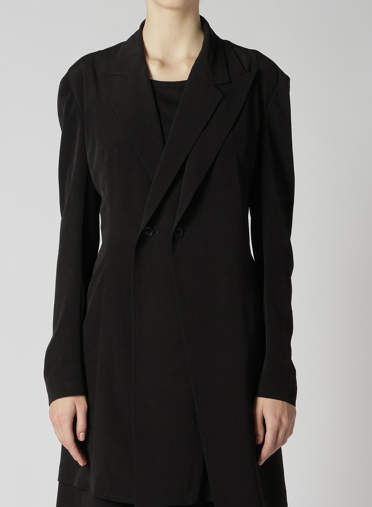 CREPE de CHINE DOUBLE FRONT JACKET