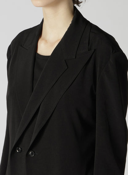 CREPE de CHINE DOUBLE FRONT JACKET