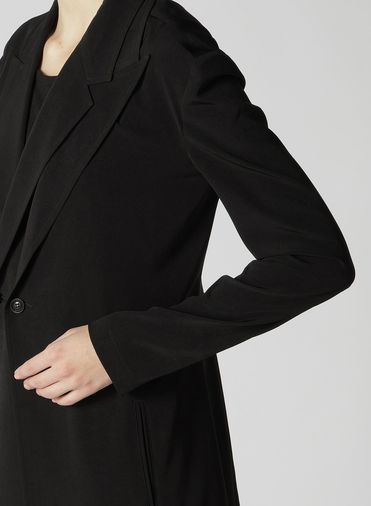 CREPE de CHINE DOUBLE FRONT JACKET