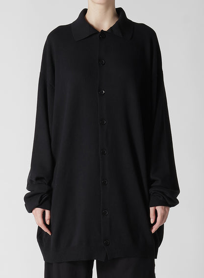 PLAIN STITCH INTARSIA BIG SHIRT