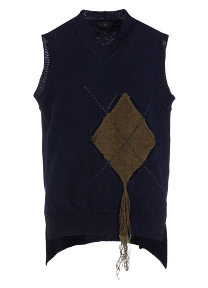 【9/20 12:00(JST) Release】JERSEY X ARGYLE VEST