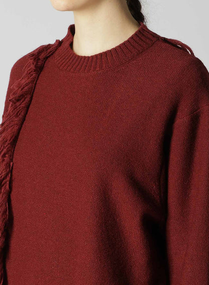 【10/18 12:00 Release】WOOL BLEND JACQUARD PULLOVER