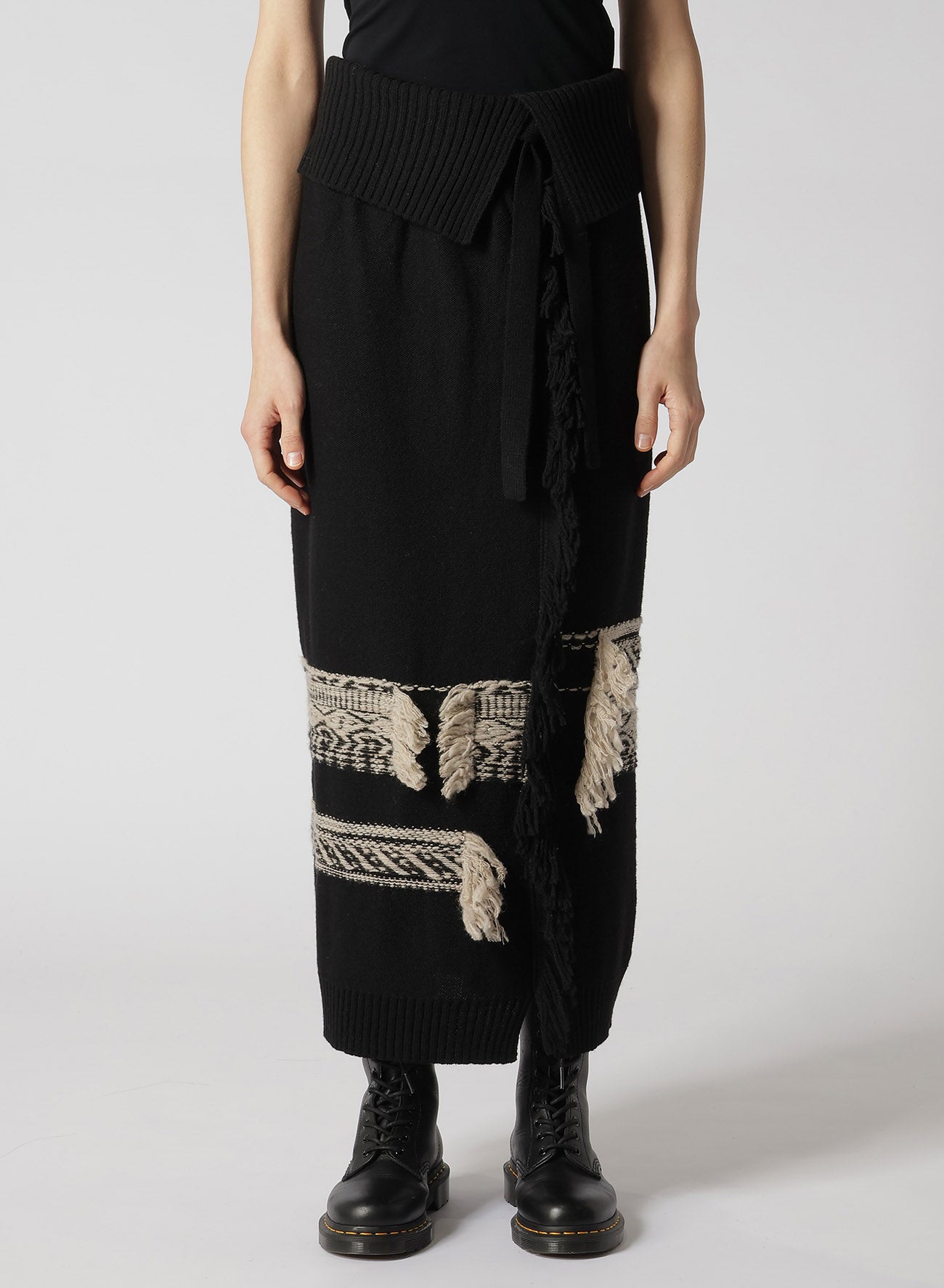 【10/18 12:00 Release】WOOL BLEND JACQUARD SKIRT