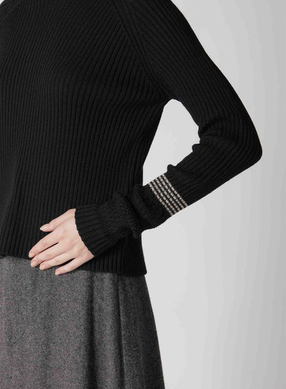 【9/20 12:00(JST) Release】WOOL RIB TURTLE NECK PULLOVER