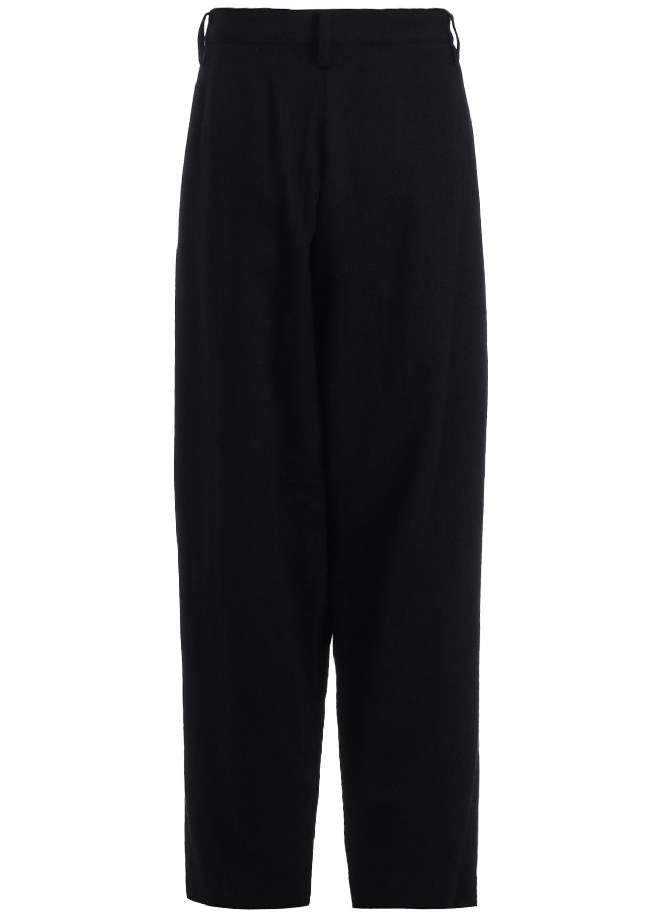 WOOL FLANNEL SINGLE TUCK WIDE PANTS