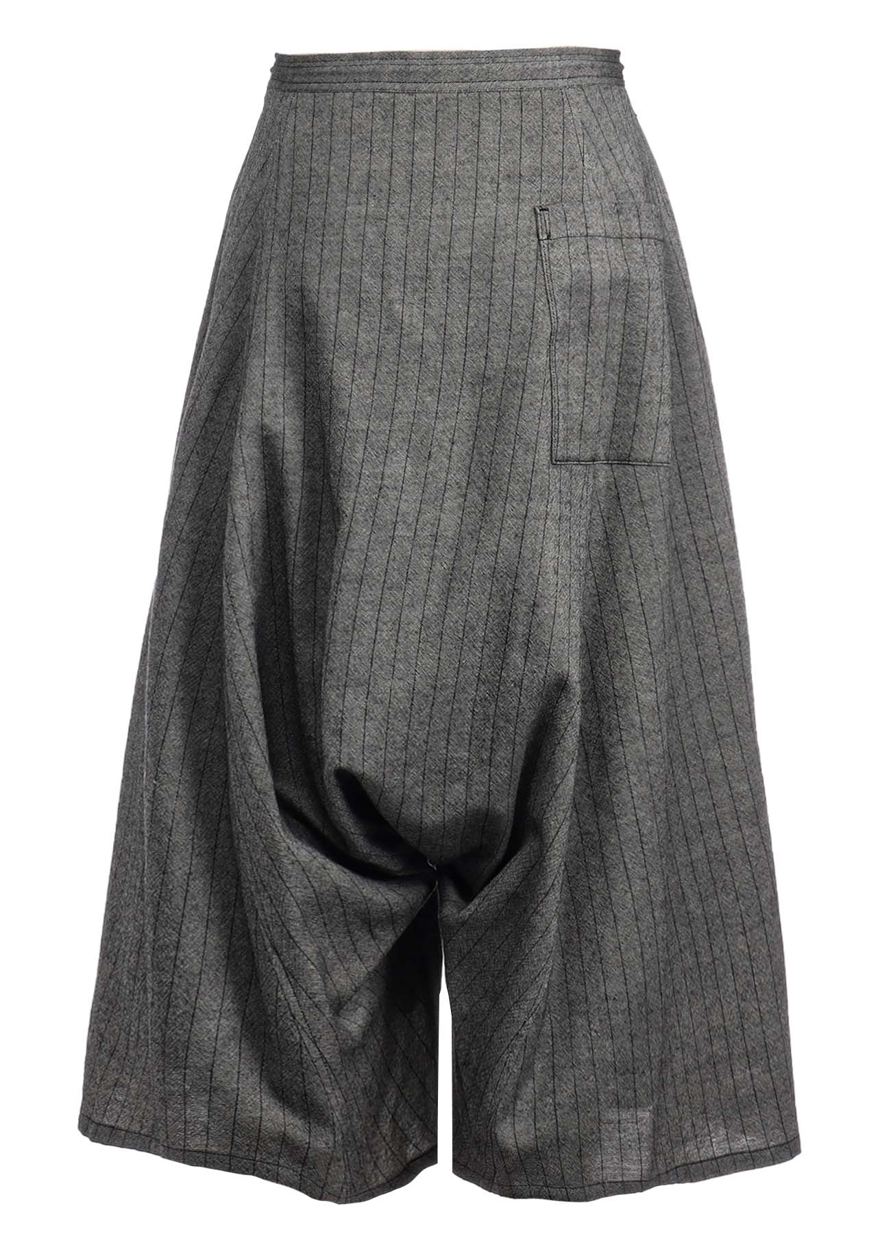 WOOL STRIPE SAROUEL PANTS