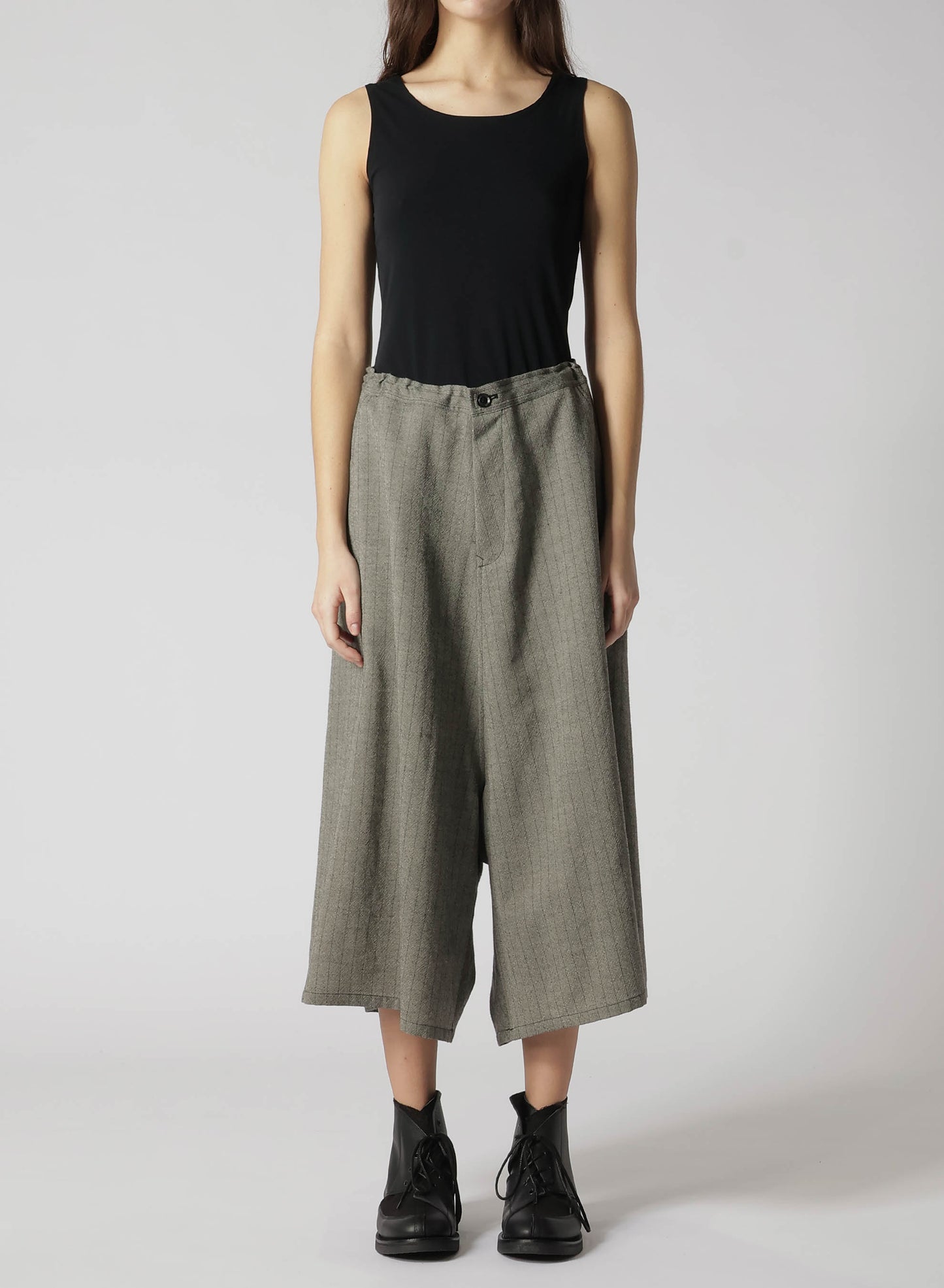 WOOL STRIPE SAROUEL PANTS