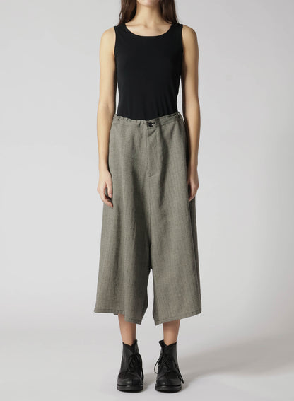 WOOL STRIPE SAROUEL PANTS