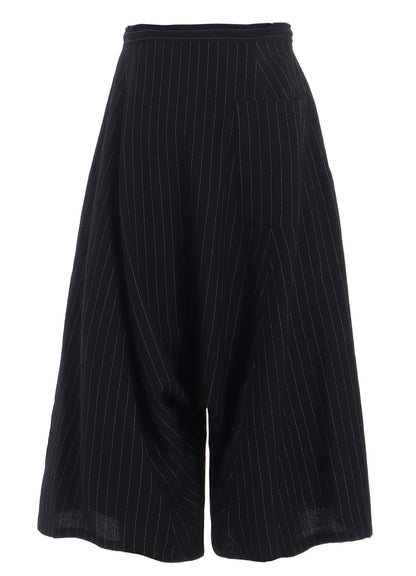 WOOL STRIPE SAROUEL PANTS