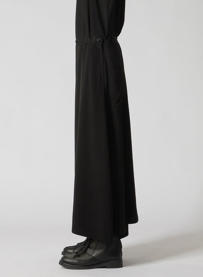 CREPE de CHINE ASYMMETRIC FLARE PANTS