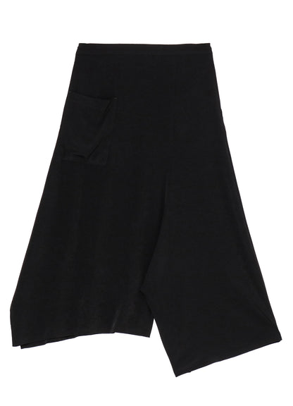 CREPE de CHINE ASYMMETRIC FLARE PANTS