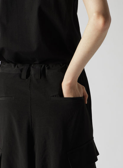 CREPE de CHINE CUFFED HEM CARGO PANTS