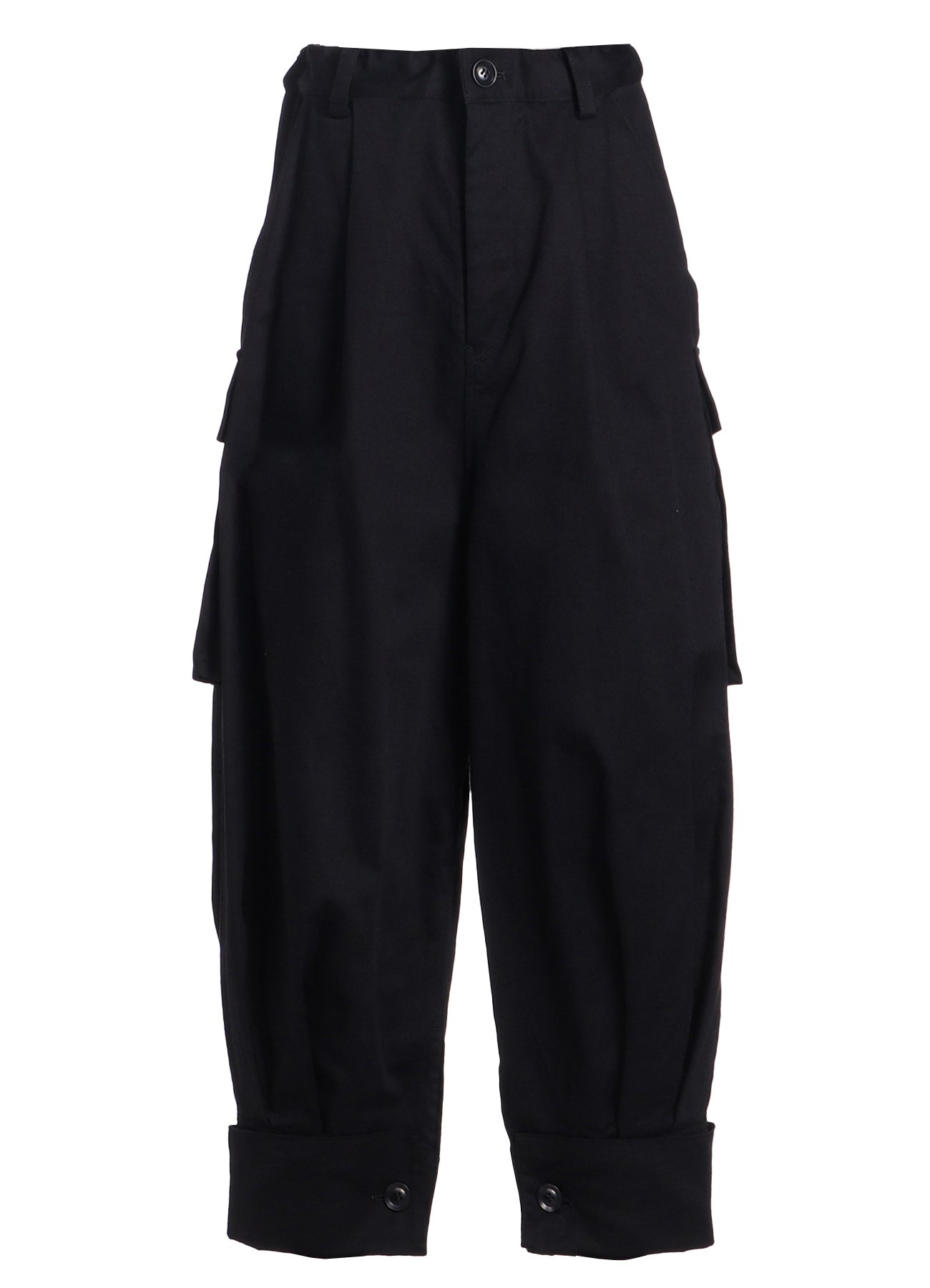 [Y's BORN PRODUCT] COTTON TWILL CUFFED HEM CARGO PANTS