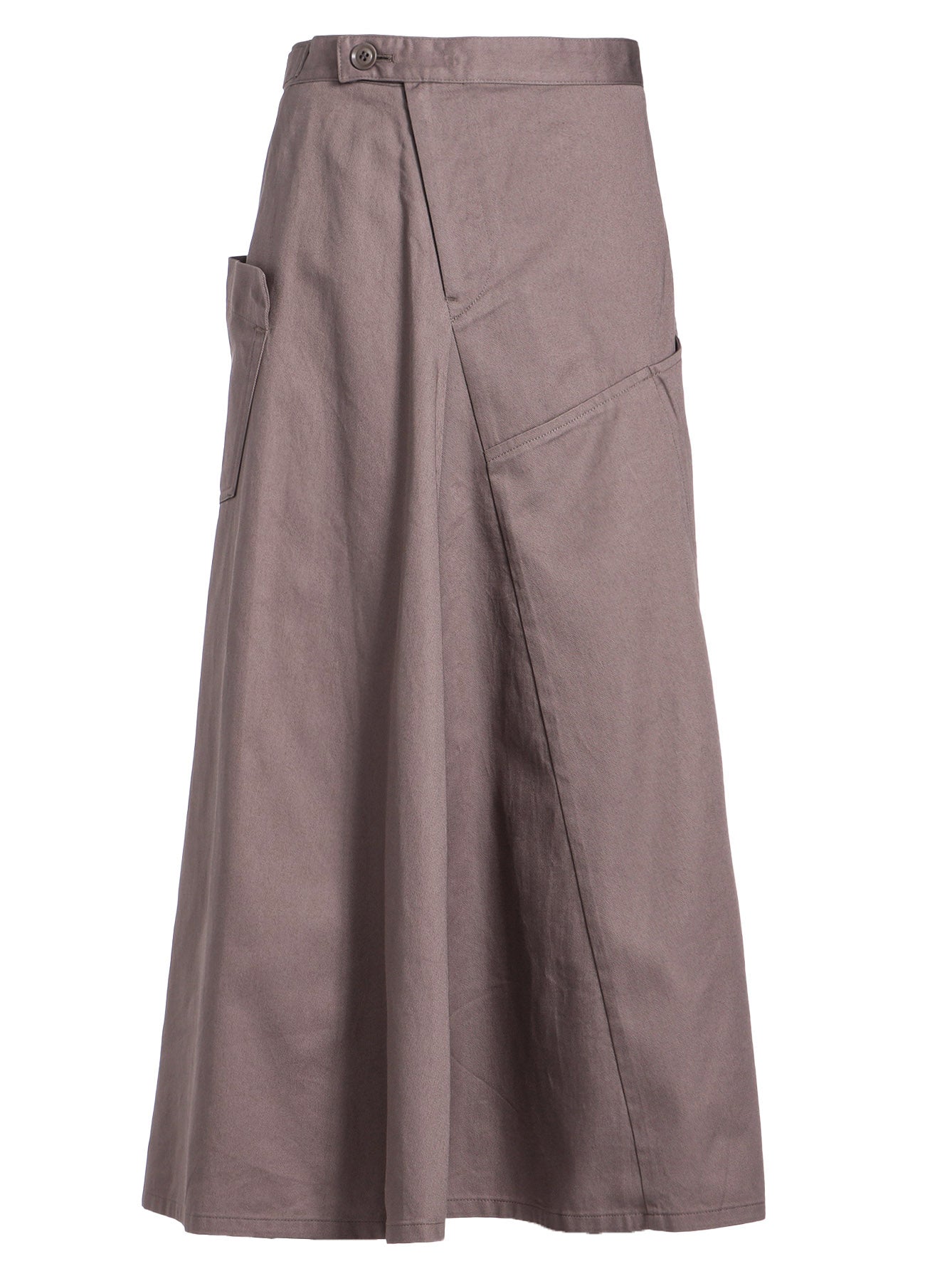 [Y's BORN PRODUCT] COTTON TWILL FLARE SKIRT WITH GUSSET