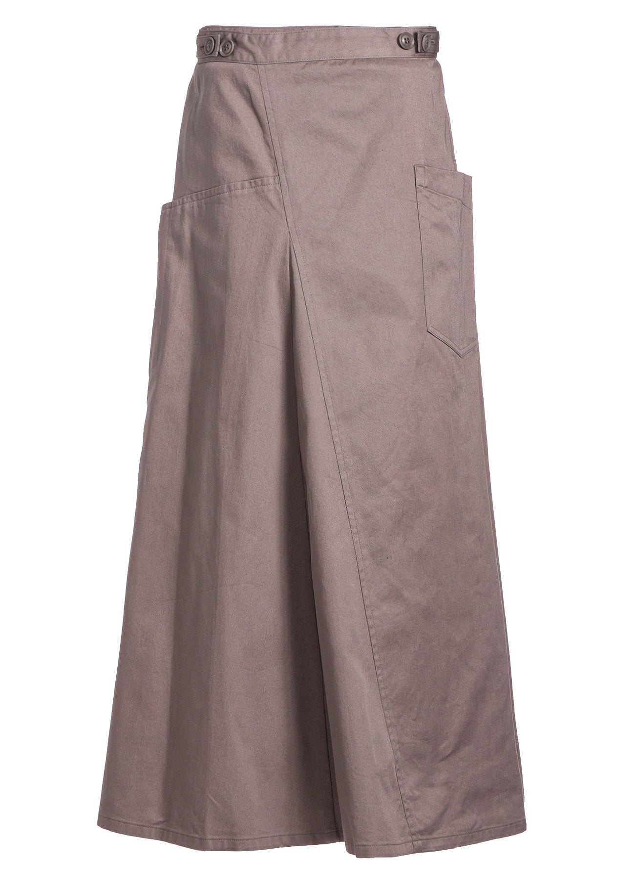 [Y's BORN PRODUCT] COTTON TWILL FLARE SKIRT WITH GUSSET