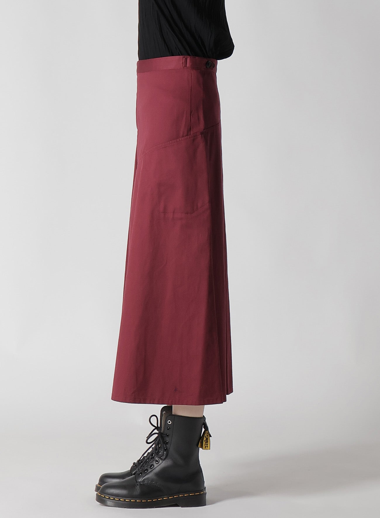 [Y's BORN PRODUCT] COTTON TWILL FLARE SKIRT WITH GUSSET