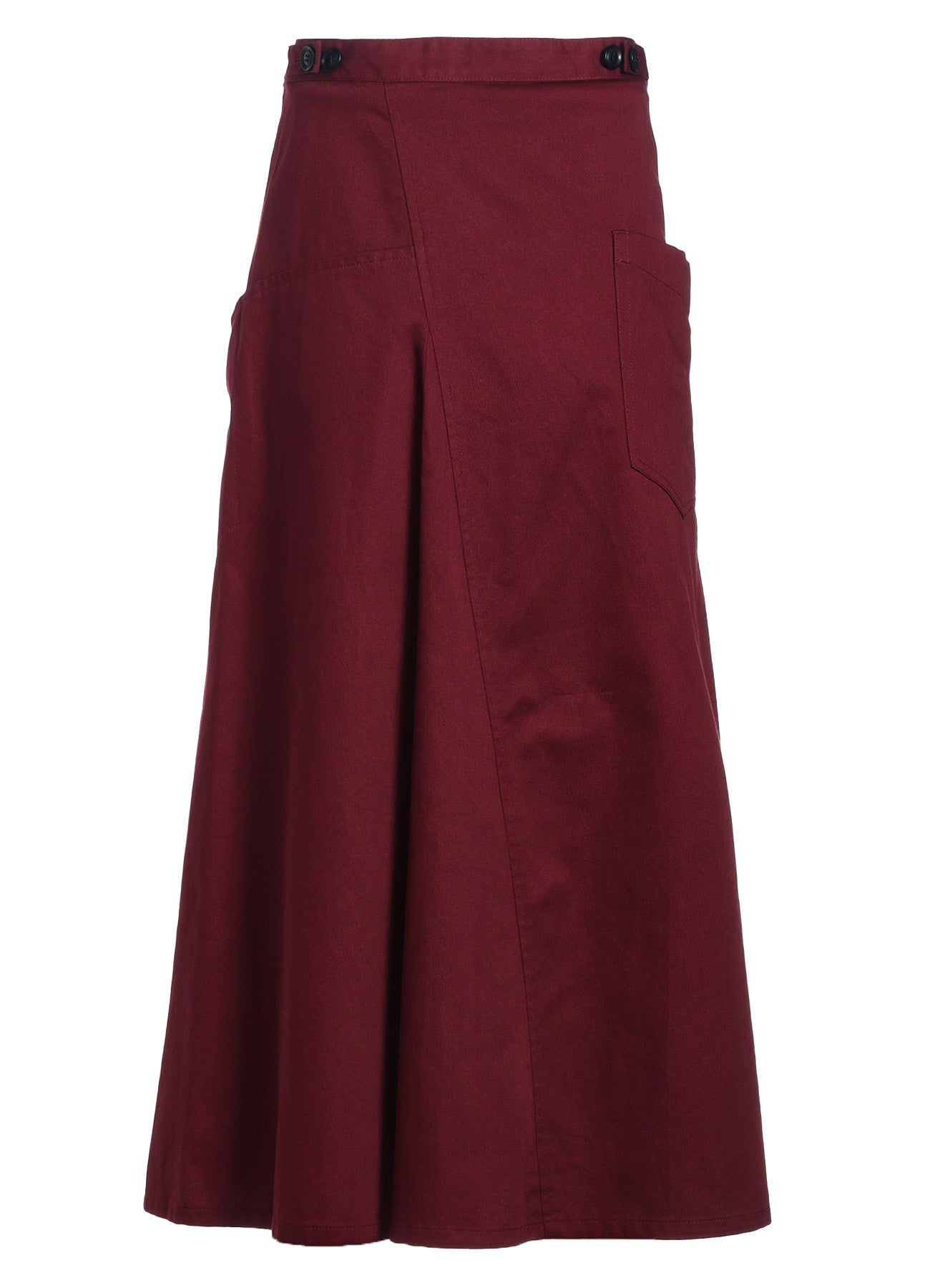 [Y's BORN PRODUCT] COTTON TWILL FLARE SKIRT WITH GUSSET