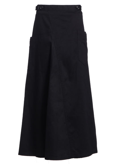 [Y's BORN PRODUCT] COTTON TWILL FLARE SKIRT WITH GUSSET