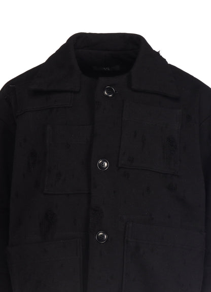 HOLED JQ FRENCH TERRY POCKET JACKET