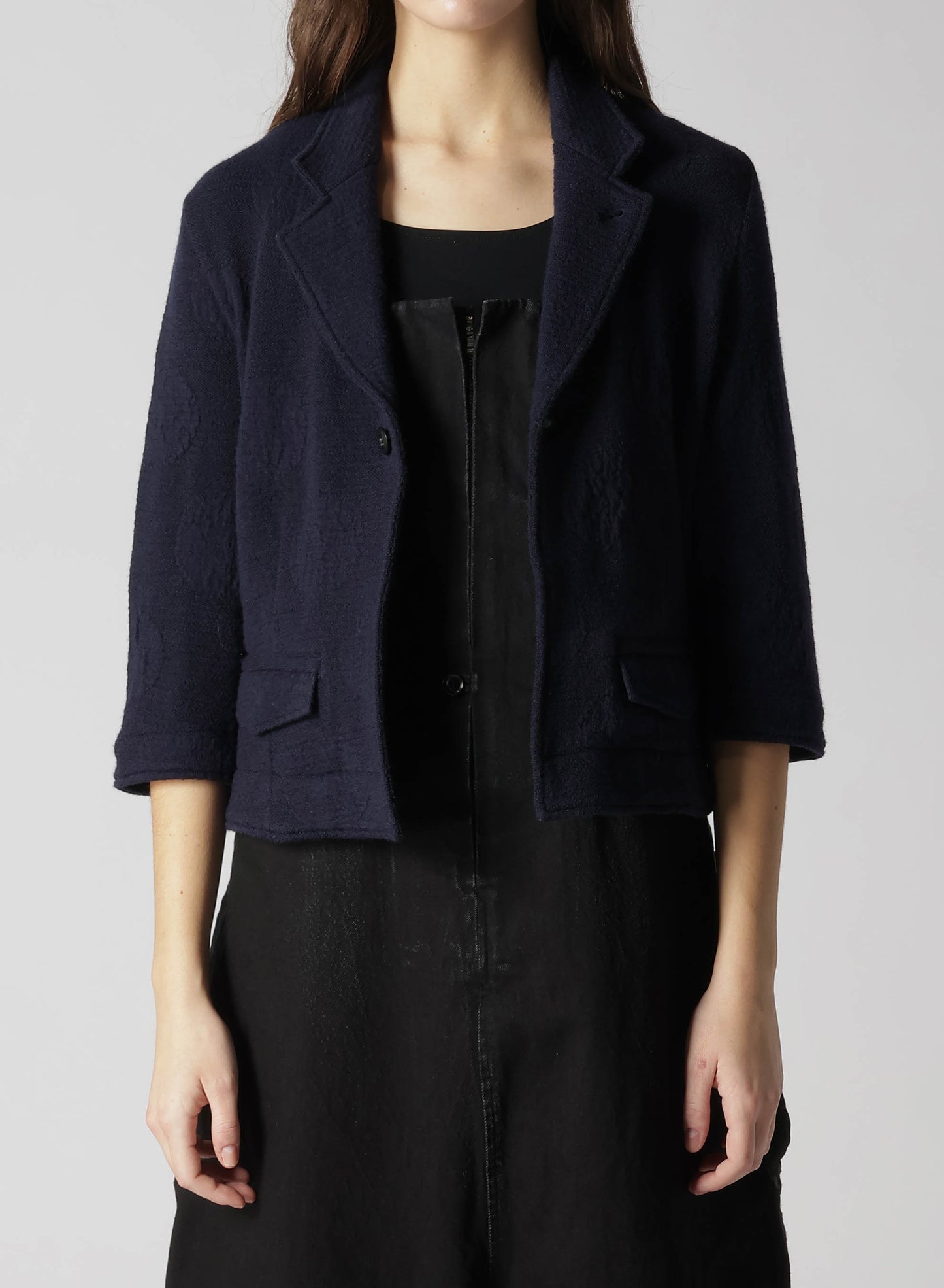 【9/20 12:00(JST) Release】DOTS JACQUARD TAILORED SHORT JACKET