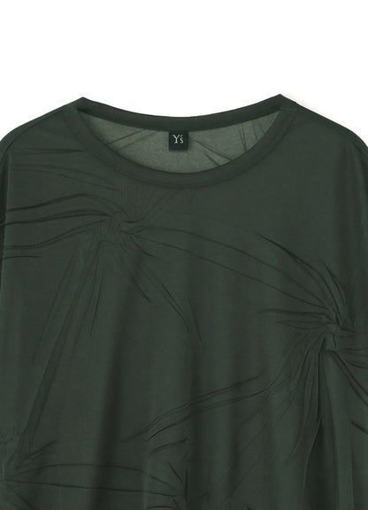 RANDOM WRINKLE PLEATS UNBALANCE T-SHIRT