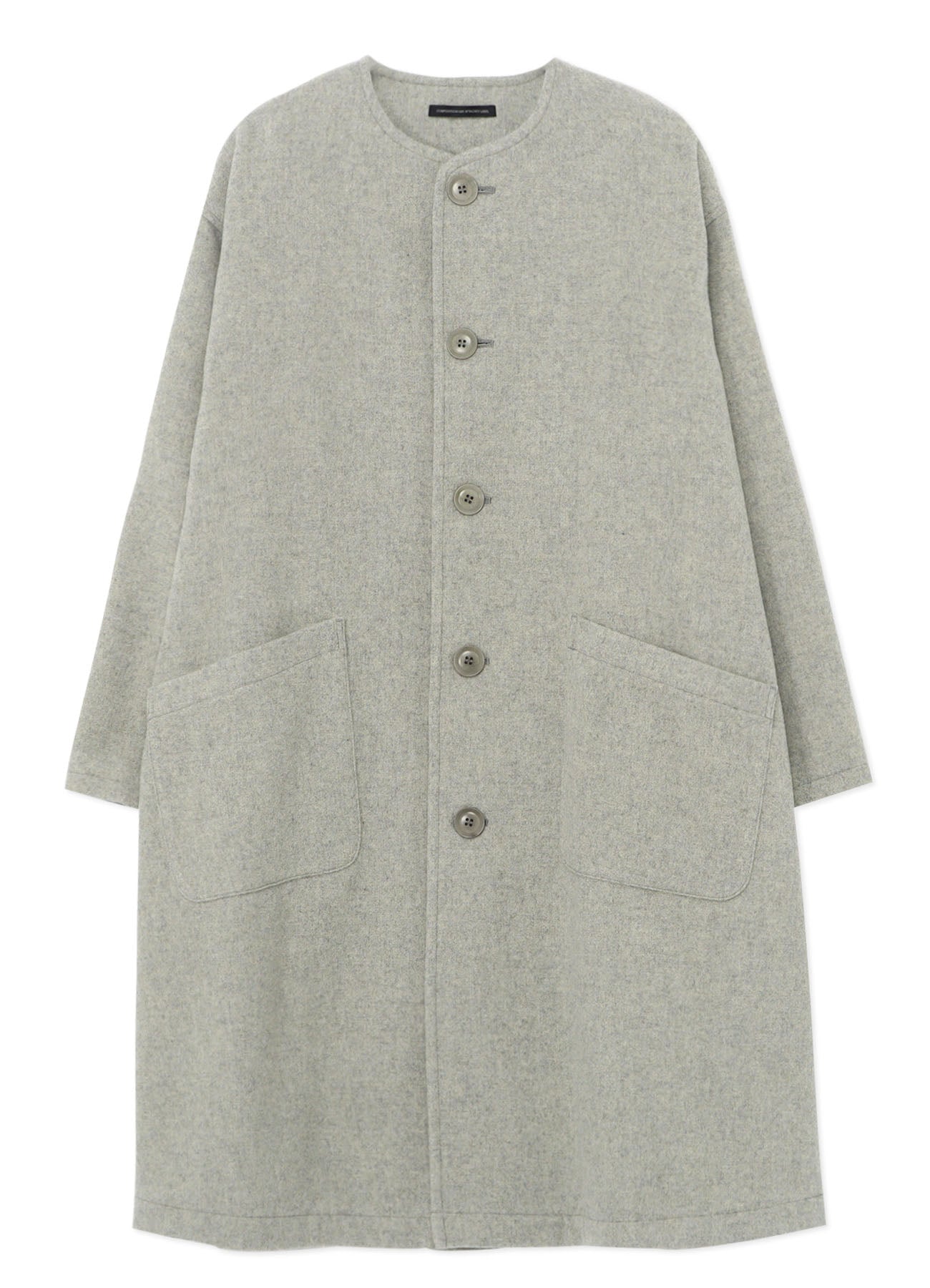 AIRY MOSSER COLLARLESS COAT