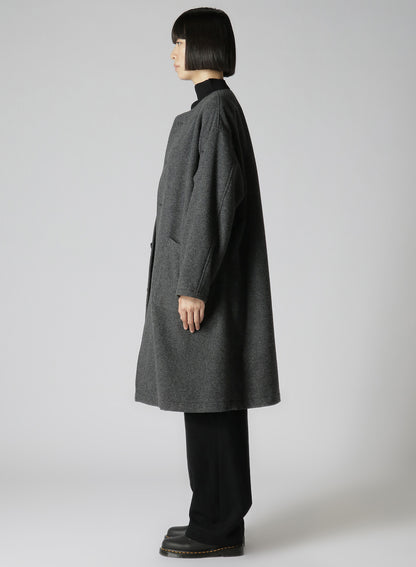 AIRY MOSSER COLLARLESS COAT