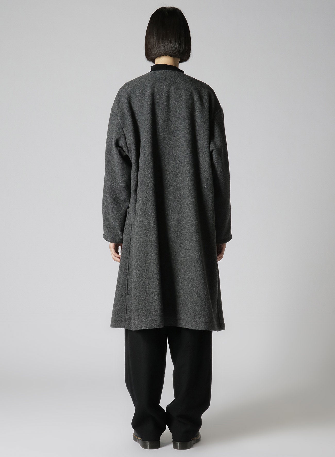 AIRY MOSSER COLLARLESS COAT – THE SHOP YOHJI YAMAMOTO