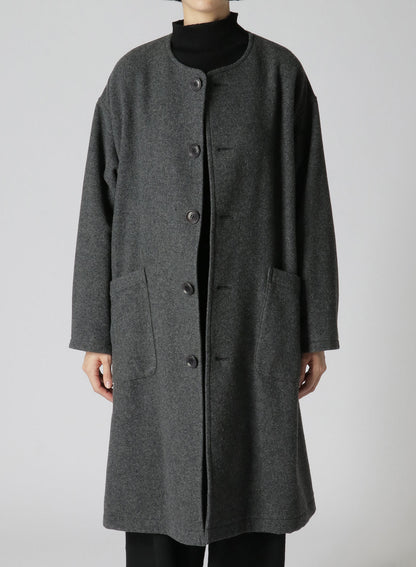 AIRY MOSSER COLLARLESS COAT