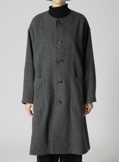 AIRY MOSSER COLLARLESS COAT