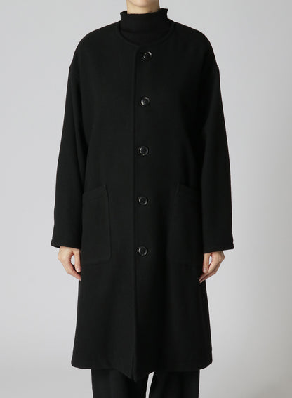 AIRY MOSSER COLLARLESS COAT