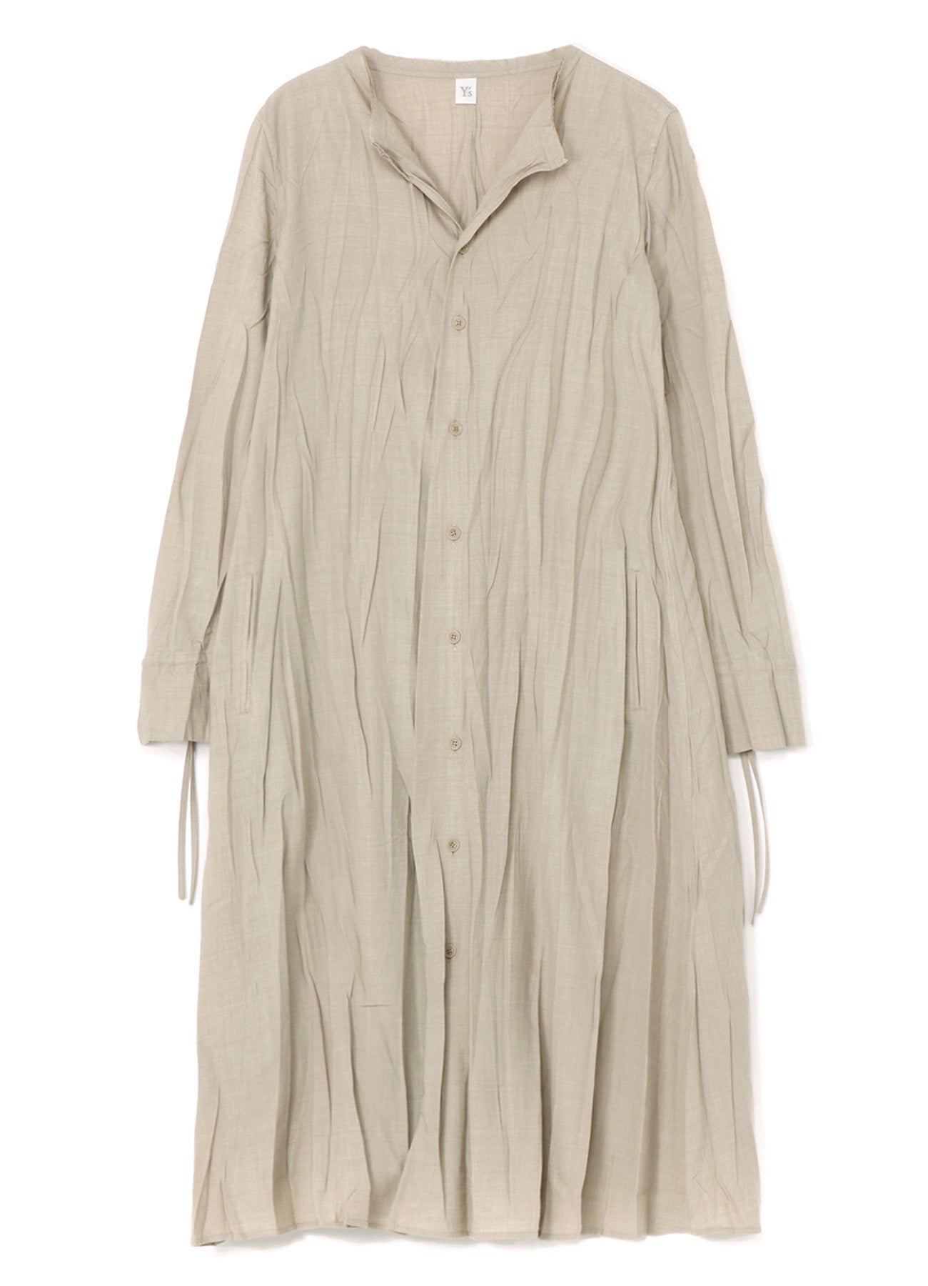 Pe/W WRINKLED SHIRT DRESS