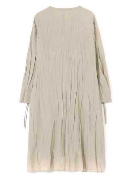 Pe/W WRINKLED SHIRT DRESS