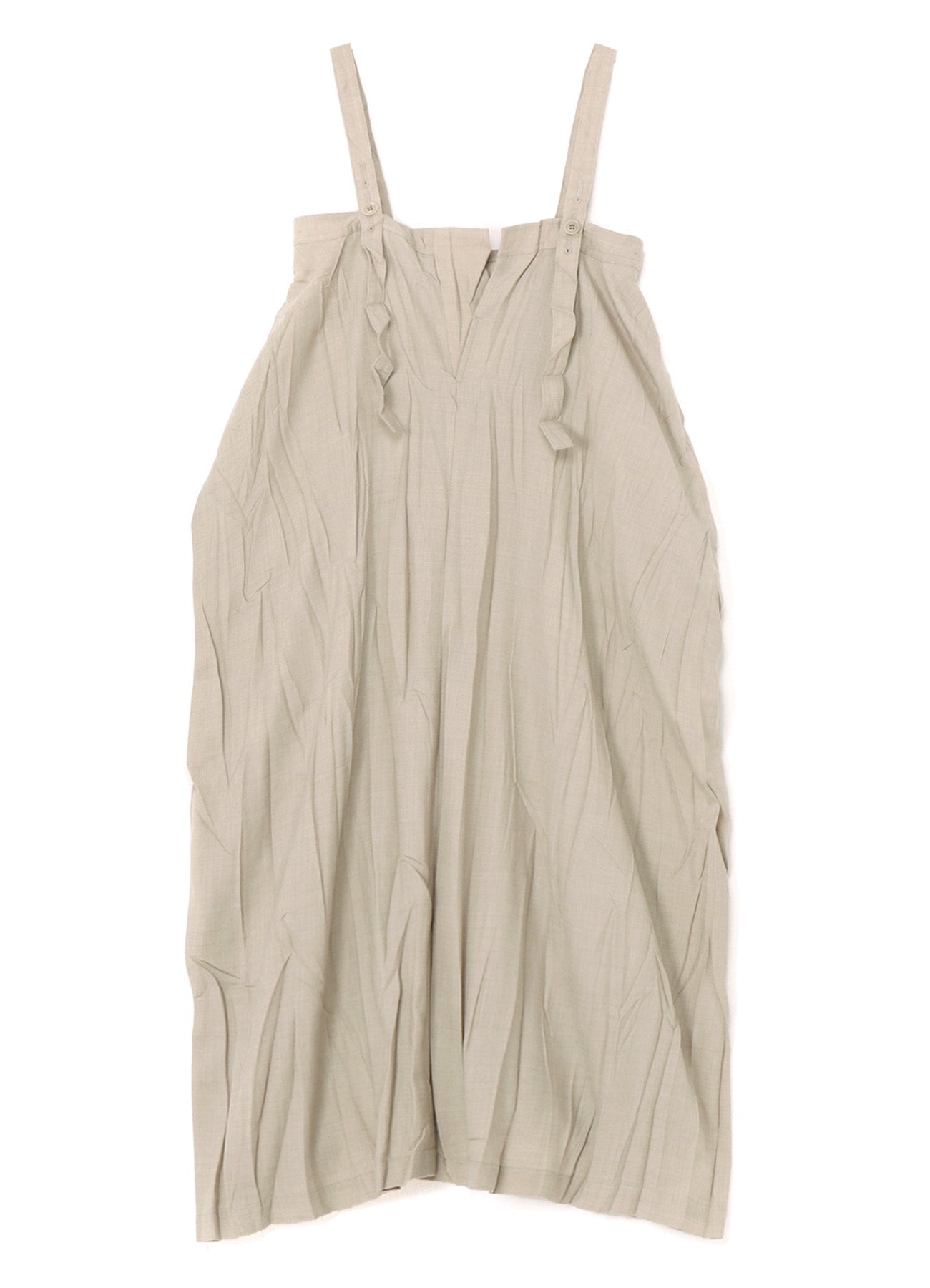 Pe/W WRINKLED STRAP DRESS