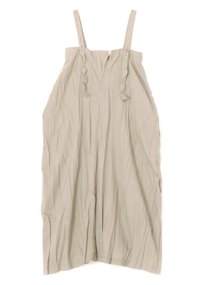 Pe/W WRINKLED STRAP DRESS