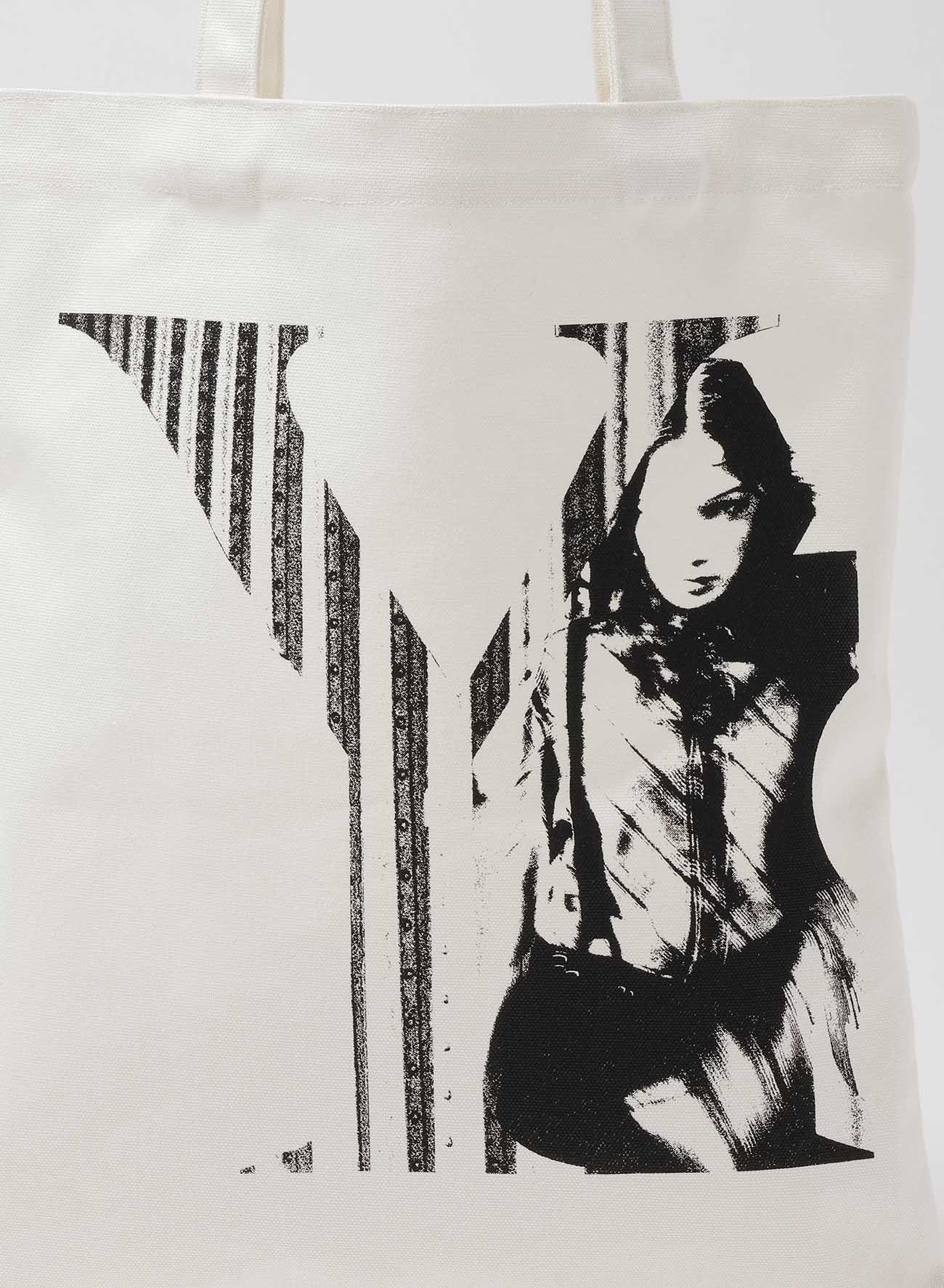 [Y's x MAX VADUKUL]PICTURE PIGMENT COTTON TOTE BAG