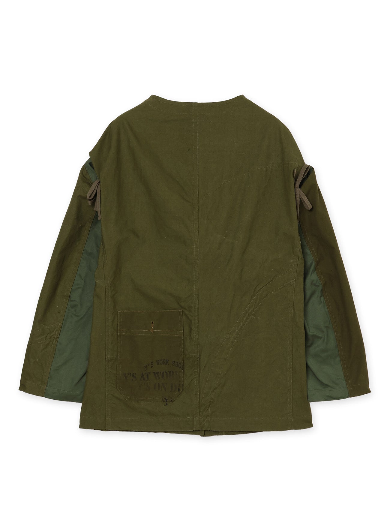 MILITARY TENT CLOTH DROP SLEEVE JACKET