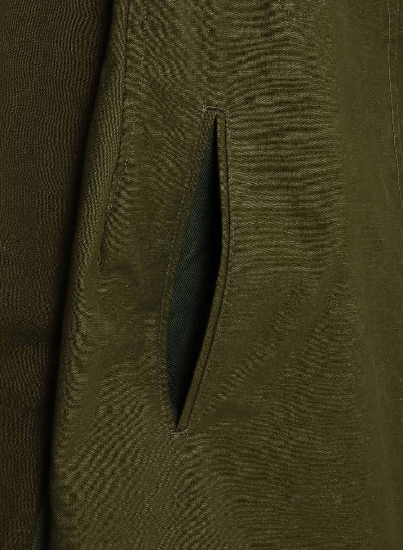 MILITARY TENT CLOTH DROP SLEEVE JACKET