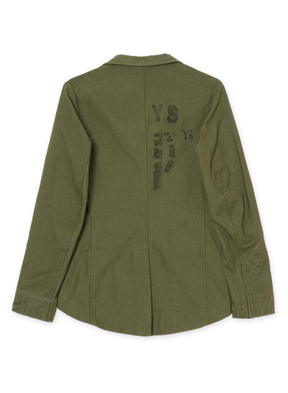 MILITARY TENT CLOTH SWALLOWTAIL TAILORED JACKET