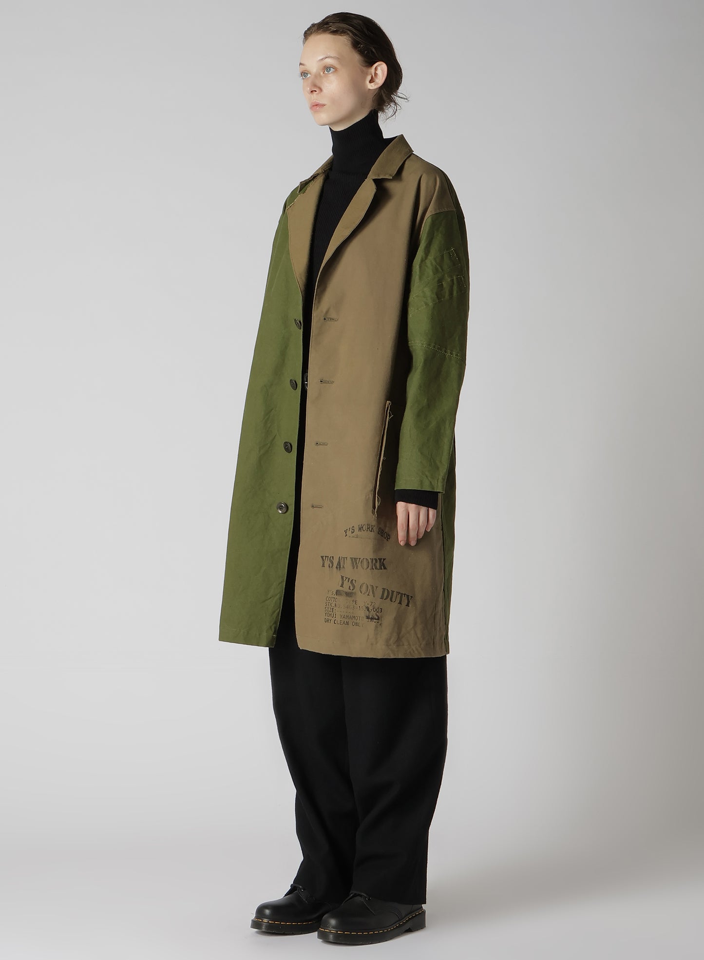 MILITARY TENT CLOTH LONG JACKET