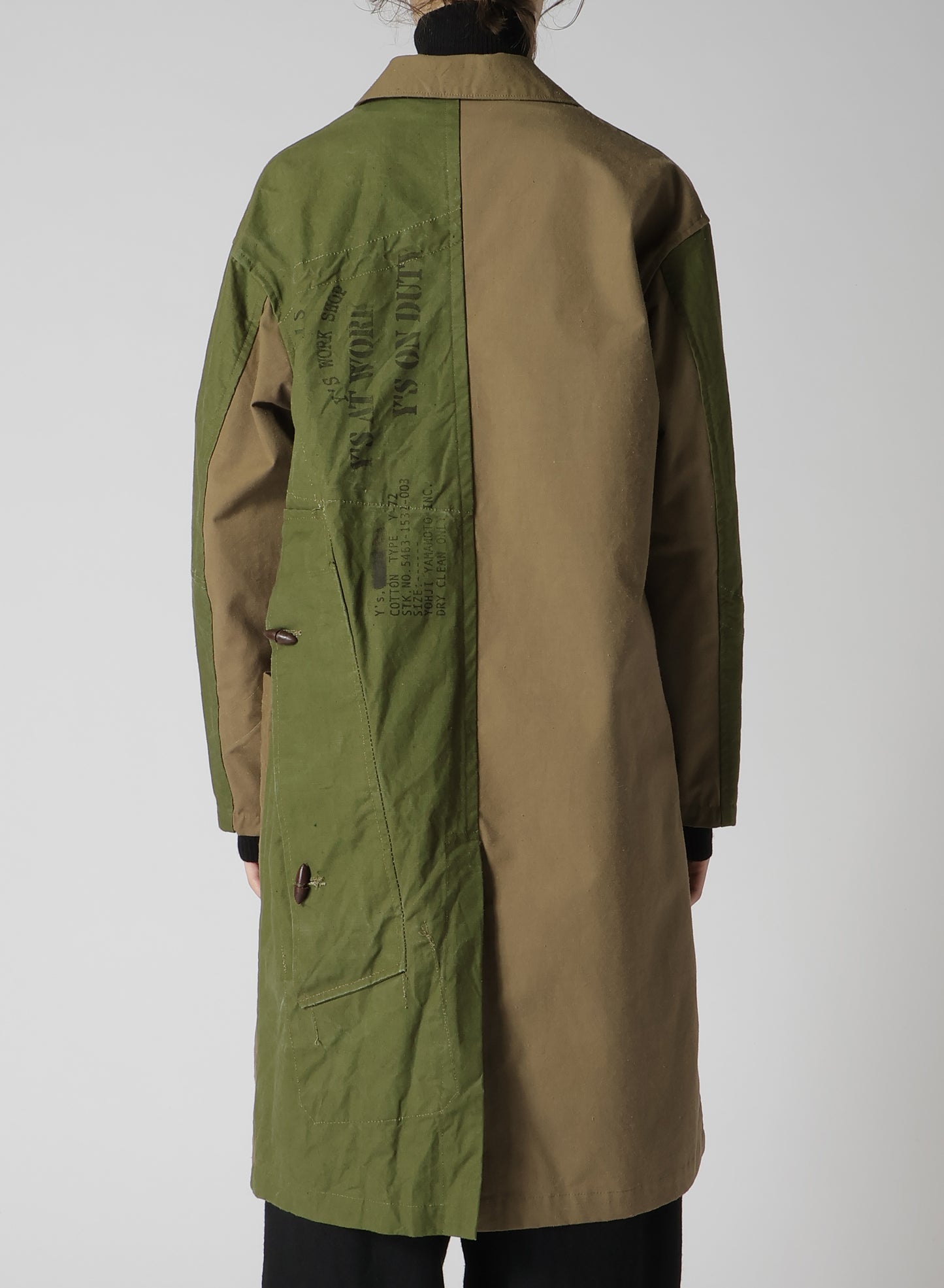 MILITARY TENT CLOTH LONG JACKET