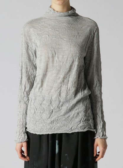 WOOL WRINKLE TURTLENECK