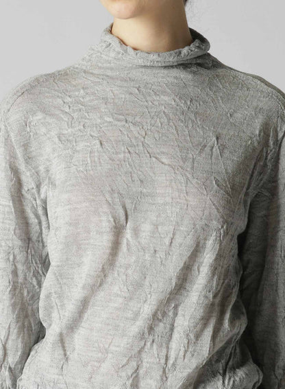 WOOL WRINKLE TURTLENECK