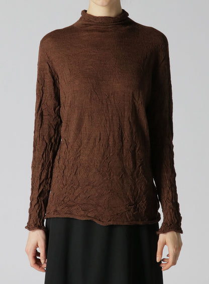 WOOL WRINKLE TURTLENECK