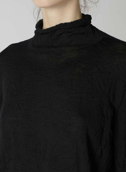 WOOL WRINKLE TURTLENECK