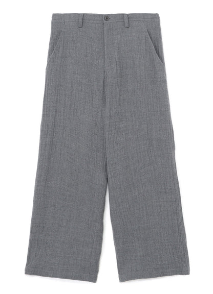 WOOL LONG STRAIGHT PANTS