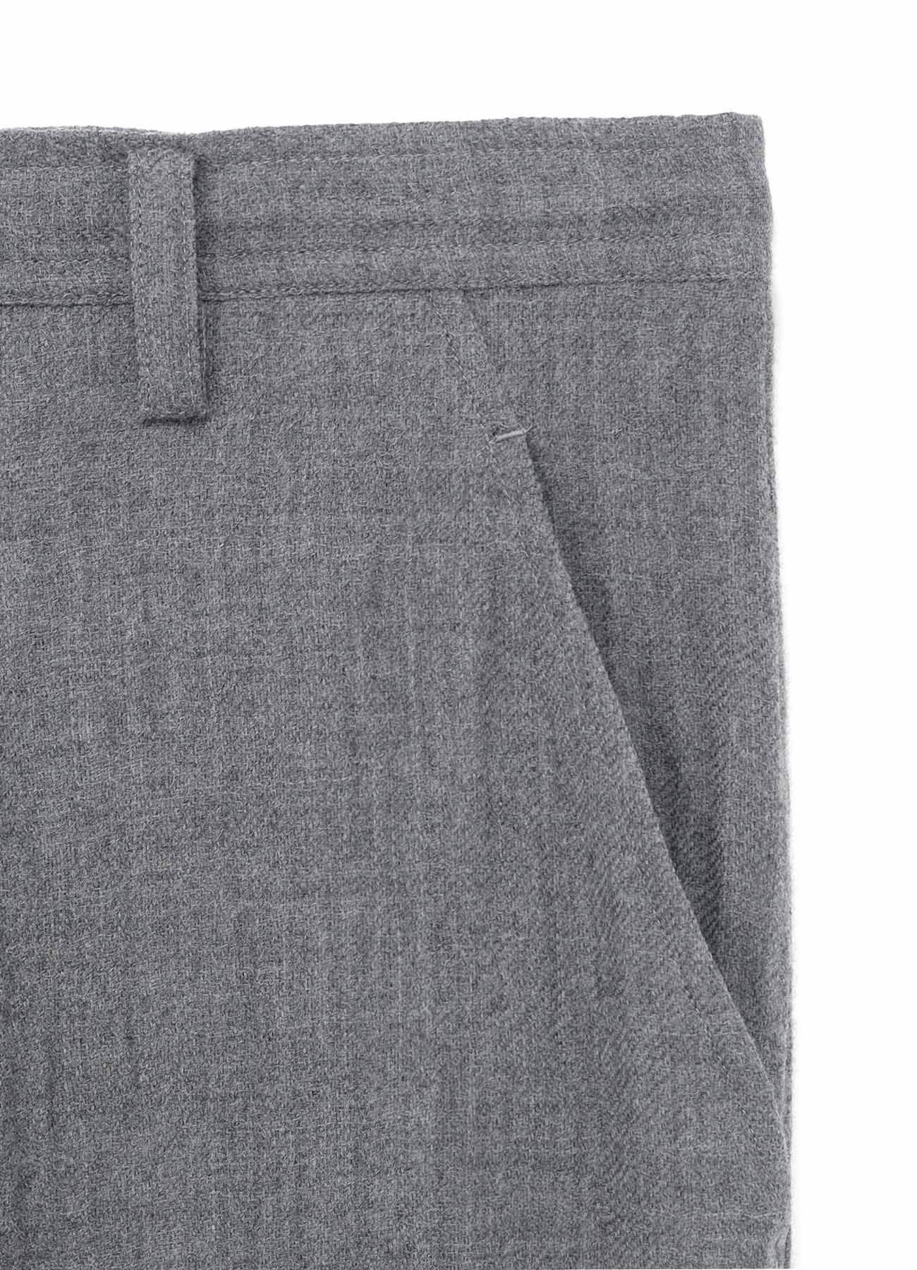 WOOL LONG STRAIGHT PANTS