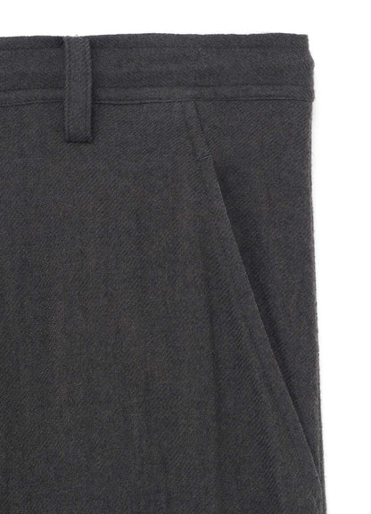 WOOL LONG STRAIGHT PANTS